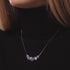 Rainbow White | .925 Sterling Silver | Mermaid Glass Infinity Clasp Necklace